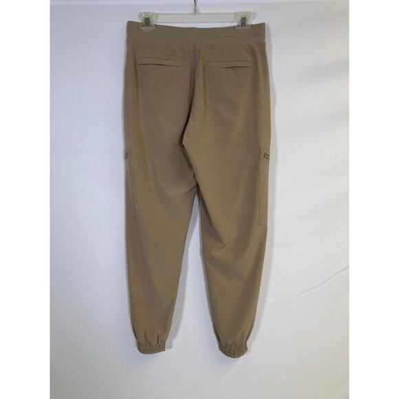 Athleta Go Fat Travel Pants Drawstring Waist Khaki Size 4 Outdoor Hiking Travel - Picture 2 of 12